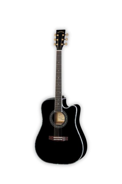 ZAD80CE “AURA” Black Lacquer Special Edition Solid Cedar_Rosewood Acoustic Electric Pro Series