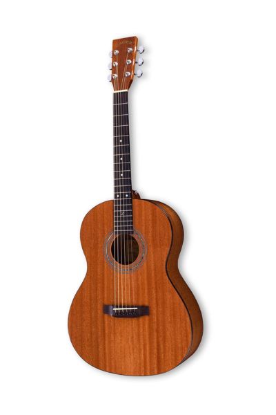 Zager Parlor Size Solid African Mahogany Acoustic