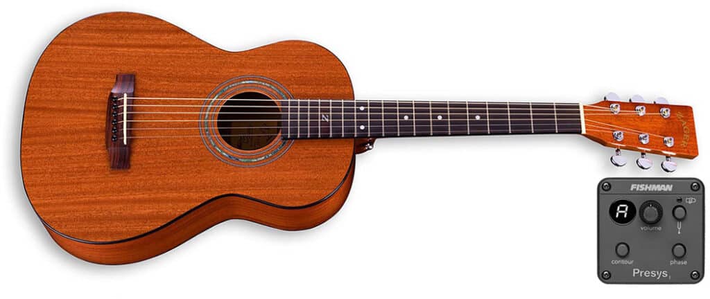 Junior guitars designed for young players, featuring smaller bodies and vibrant colors