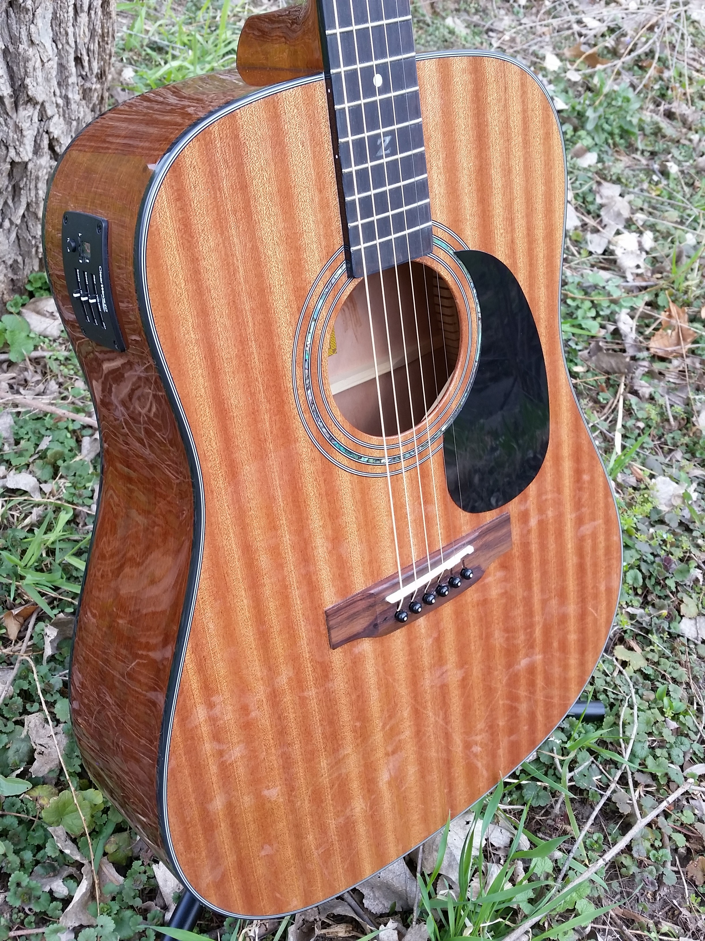 ZAD20E Solid African Mahogany Guitar Zager Guitars