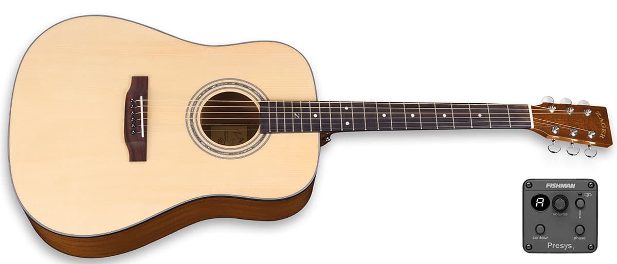 ZAD20E Solid Spruce/Mahogany Acoustic Electric Natural | Zager Guitars