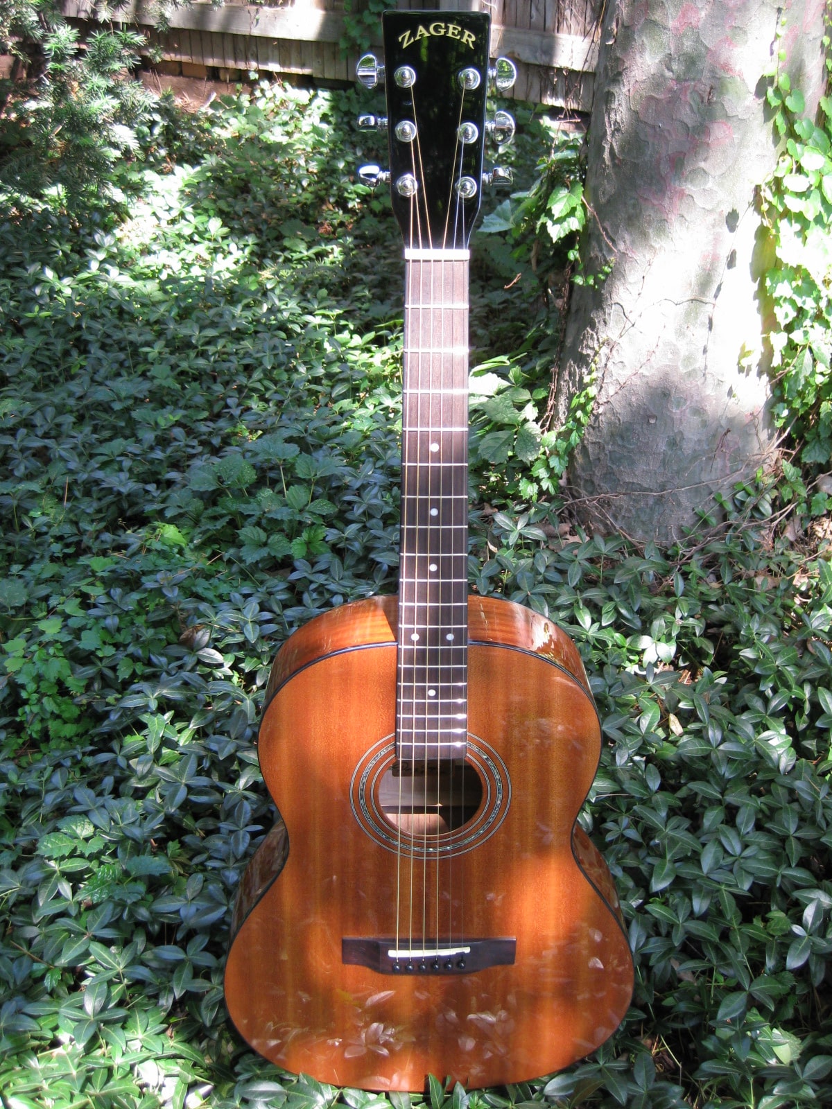 Parlor Size Mahogany Acoustic Guitar Zager Guitars