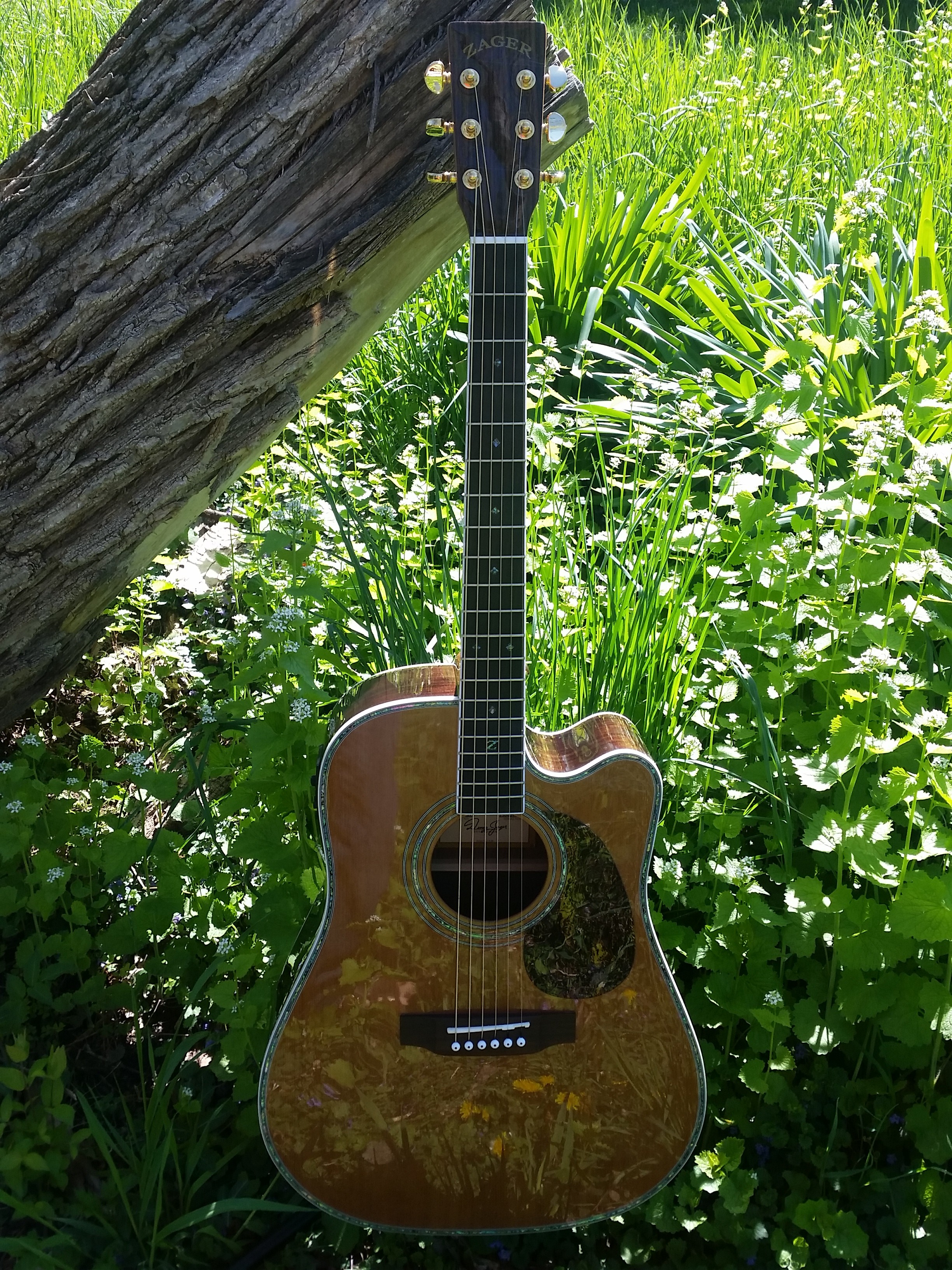 ZAD80CE Solid Cedar Guitar Zager Guitars