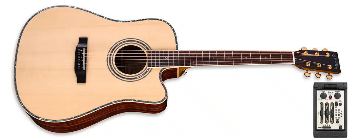 ZAD900CE Solid Spruce/Rosewood Acoustic Electric AURA Deal of the Day