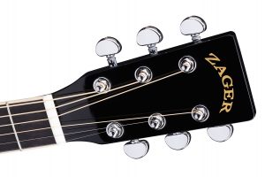 ZAD50CE Solid Spruce/Mahogany Acoustic Electric Black Lacquer