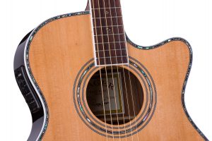 ZAD80CE Solid Cedar/Rosewood Acoustic Electric Pro Series Smaller “OM” Size Deal Of The Day