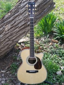 ZAD900CE Solid Spruce/Rosewood Acoustic Electric AURA Smaller “OM” Size