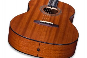 Parlor Size Solid African Mahogany Acoustic Electric