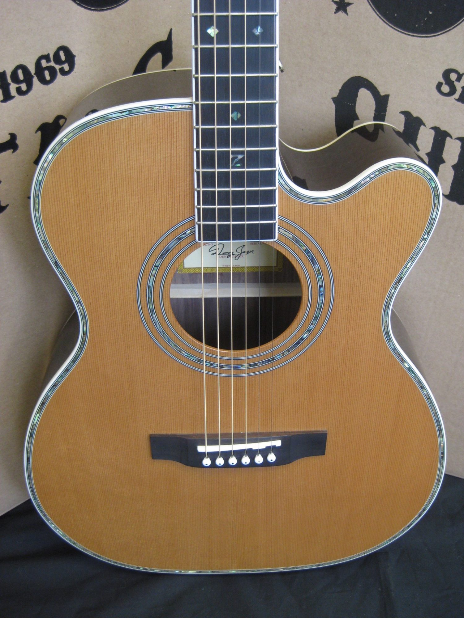 1798 80CEOM Acoustic Electric OM Size Discount Guitar Zager Guitars