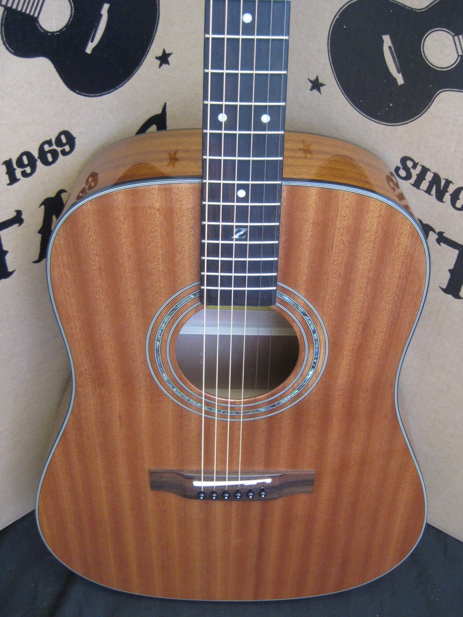 #1849 ZAD20 Mahogany Acoustic Discount Guitar