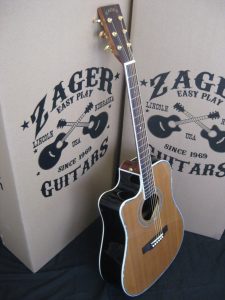 ZAD80CE Left Handed Solid Cedar/Rosewood Acoustic Electric Pro Series