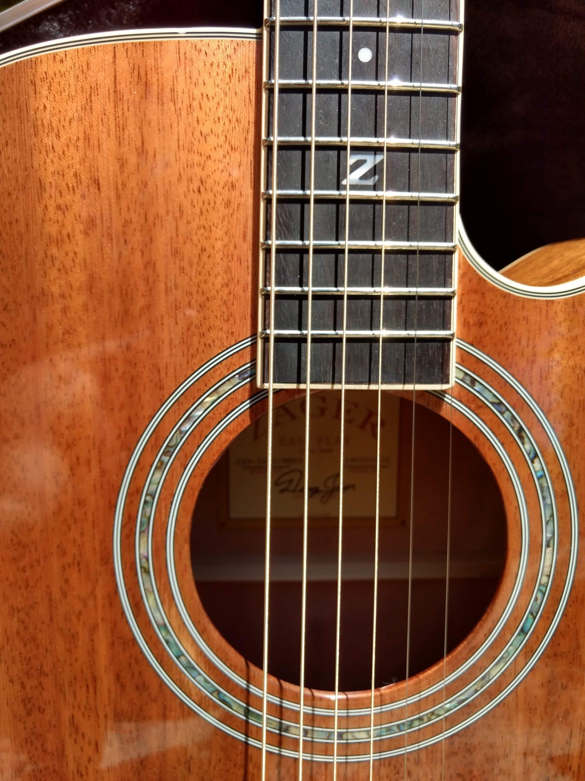 ZAD50CE Solid African Mahogany Acoustic Electric | Zager Guitars