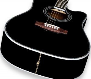 ZAD80CE “AURA” Black Lacquer Special Edition Solid Cedar/Rosewood Acoustic Electric Pro Series