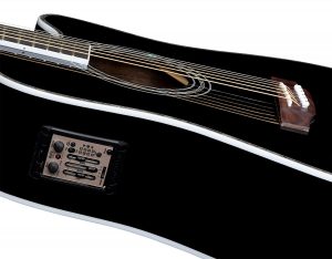 ZAD80CE “AURA” Black Lacquer Special Edition Solid Cedar/Rosewood Acoustic Electric Pro Series BOGO