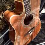 ZAD50CE Left Handed Solid African Mahogany Acoustic Electric