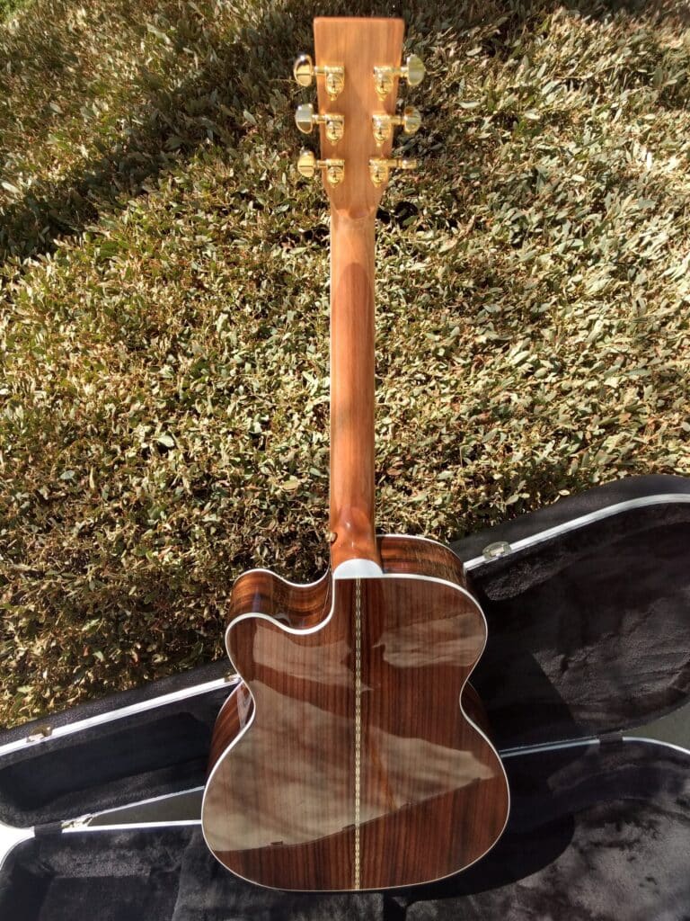 ZAD80CE Solid Cedar/Rosewood Acoustic Electric AURA Pro Series Smaller “OM” Size (Discount)