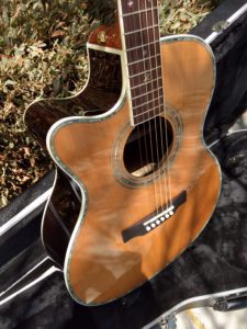 ZAD80CE Left Handed Solid Cedar/Rosewood Acoustic Electric Pro Series Smaller “OM” Size