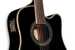 ZAD900CE Solid Spruce/Rosewood Acoustic Electric AURA Pro Series Black Lacquer Special Edition BOGO