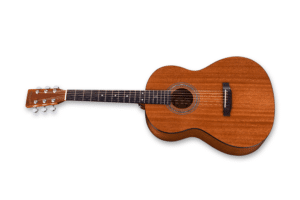 Parlor Size Solid African Mahogany Acoustic Electric Left Handed