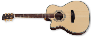 ZAD900CE Solid Spruce/Rosewood Acoustic Electric AURA Smaller “OM” Size Left Handed