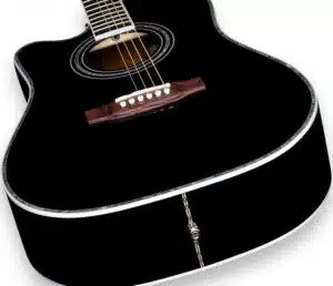 ZAD80CE “AURA” Black Lacquer Special Edition Solid Cedar/Rosewood Acoustic Electric Pro Series Left Handed