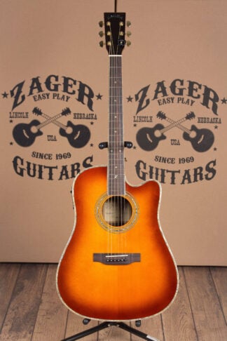 ZAD900CE Solid Spruce/Rosewood Acoustic Electric AURA 50th Anniversary Tobacco Sunburst Pro Series