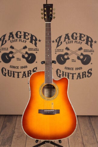 ZAD900CE Solid Spruce/Rosewood Acoustic Electric AURA Pro Series 50th Anniversary Tobacco Sunburst