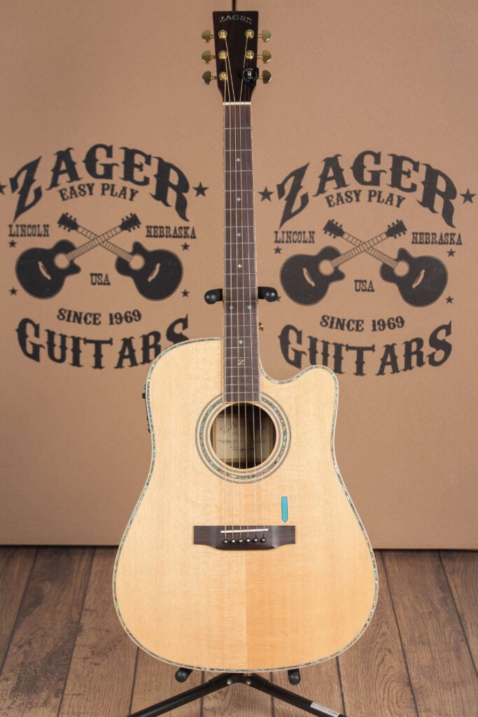 ZAD900CE Solid Spruce/Rosewood Acoustic Electric AURA Pro Series