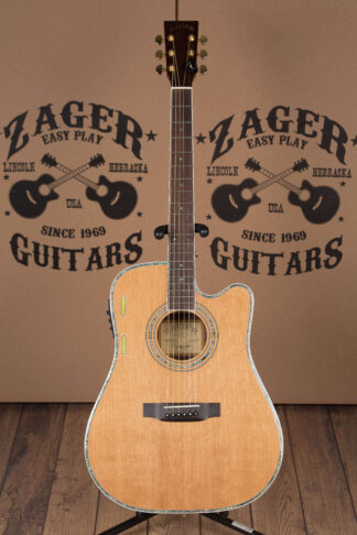 ZAD80CE Solid Cedar/Rosewood Acoustic Electric Pro Series