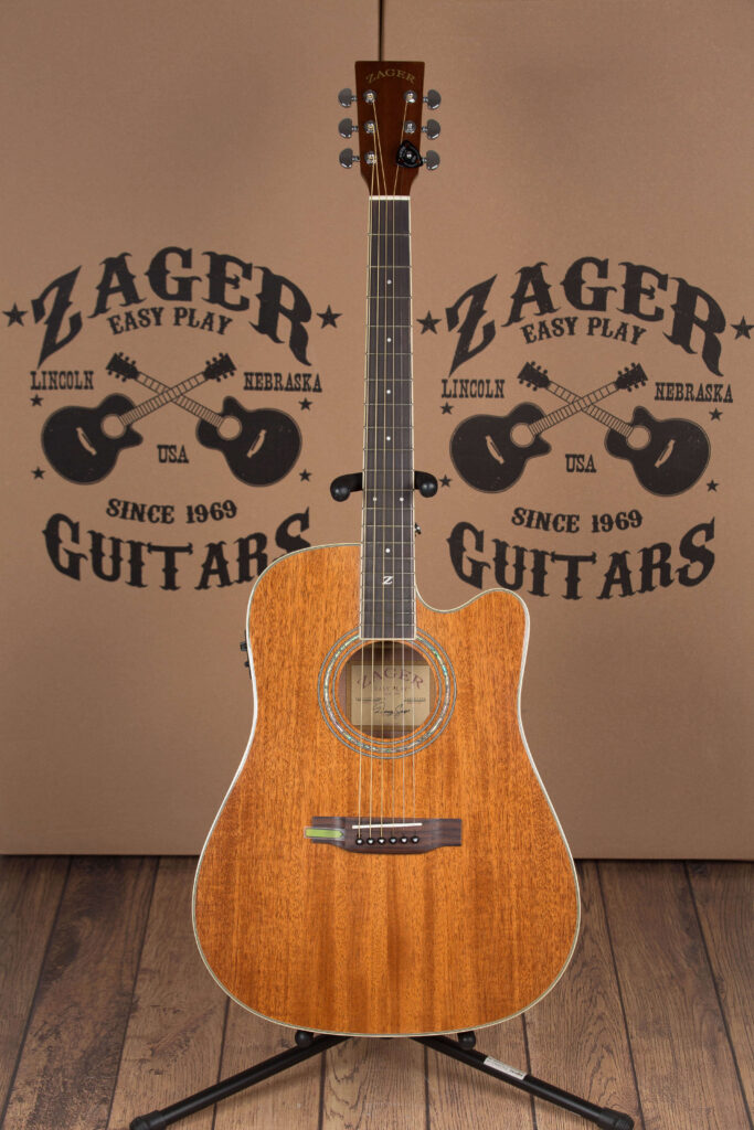 ZAD50CE Solid African Mahogany Acoustic Electric