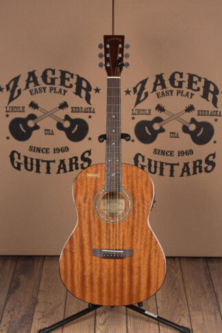 38 inch Parlor Size Solid African Mahogany Acoustic Left Handed