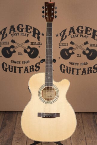 ZAD50CE Solid Spruce/Mahogany Acoustic Electric Smaller “OM” Size