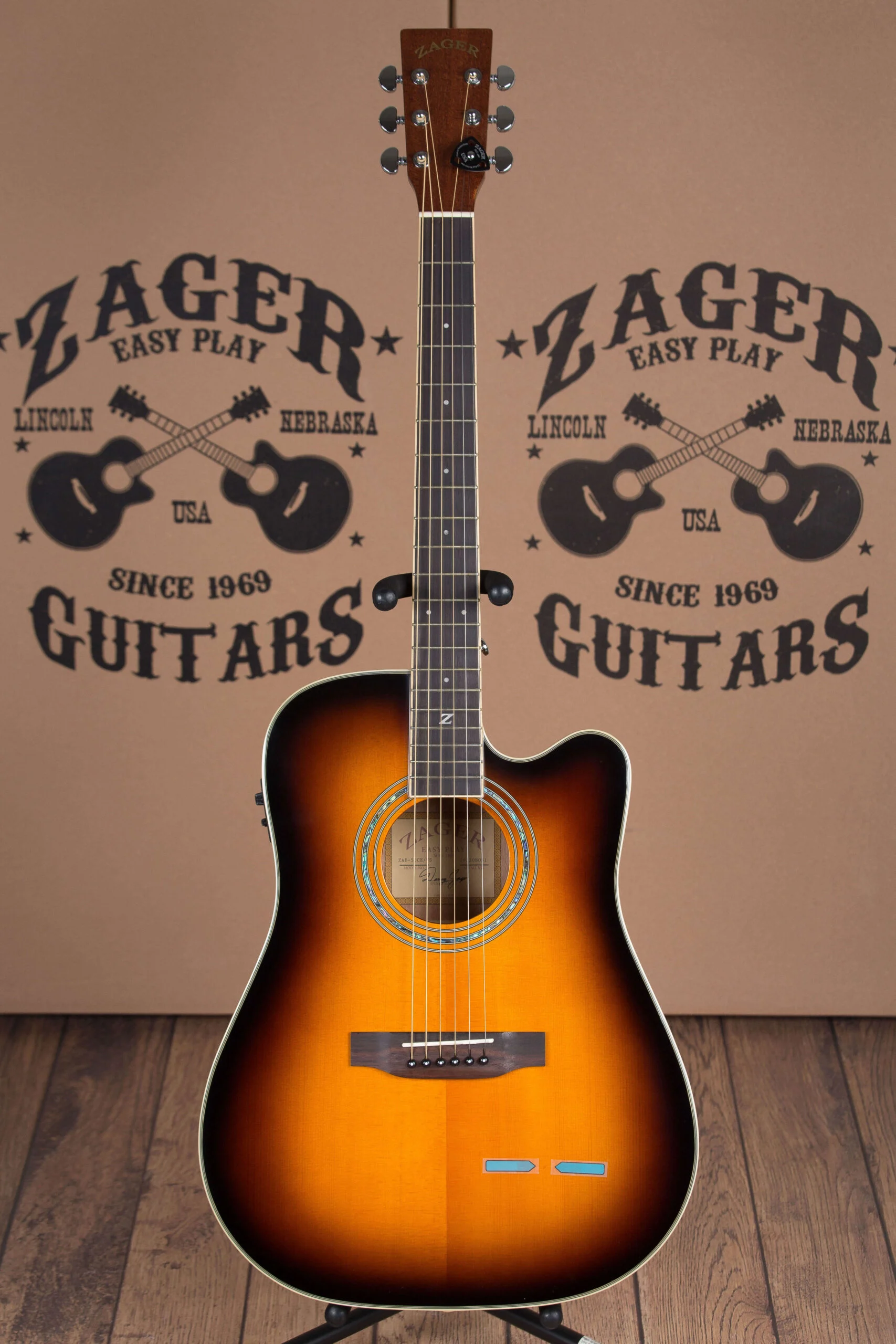 ZAD50CE Solid Spruce/Mahogany Acoustic Electric Vintage Sunburst