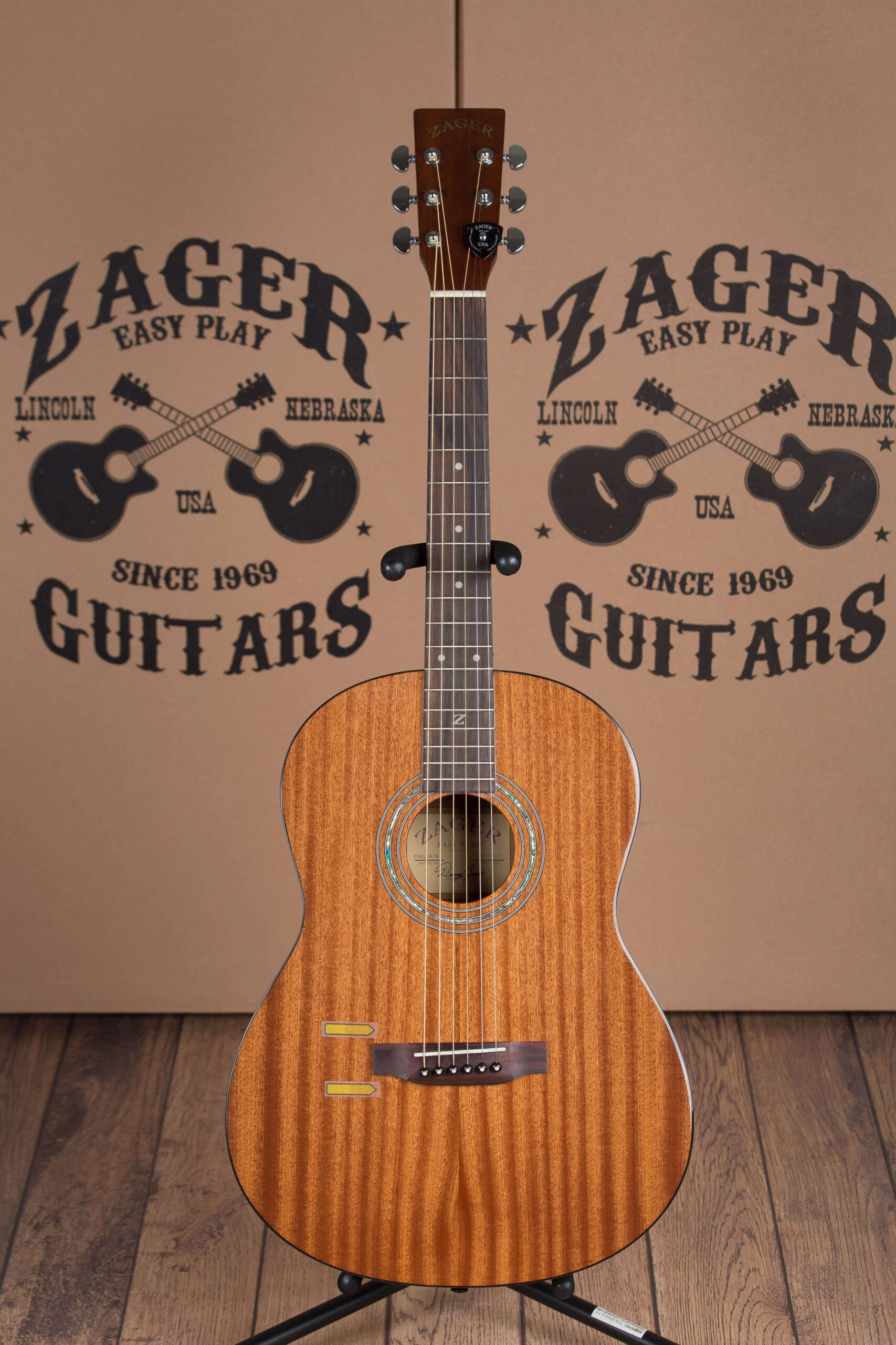 38 inch Parlor Size Solid African Mahogany Acoustic