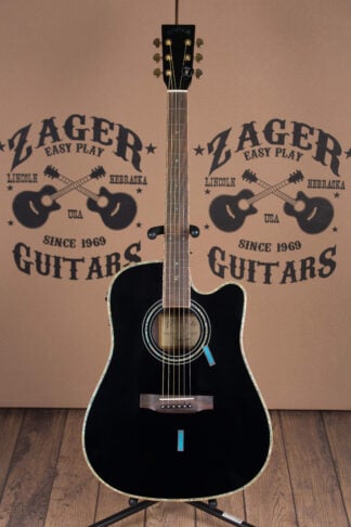 ZAD900CE Solid Spruce/Rosewood Acoustic Electric AURA Pro Series Limited Edition Black Lacquer