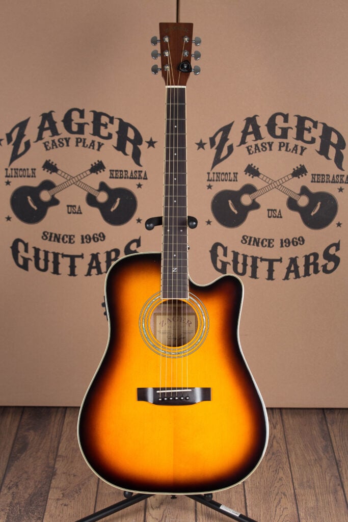 ZAD50CE Solid Spruce/Mahogany Acoustic Electric Vintage Sunburst