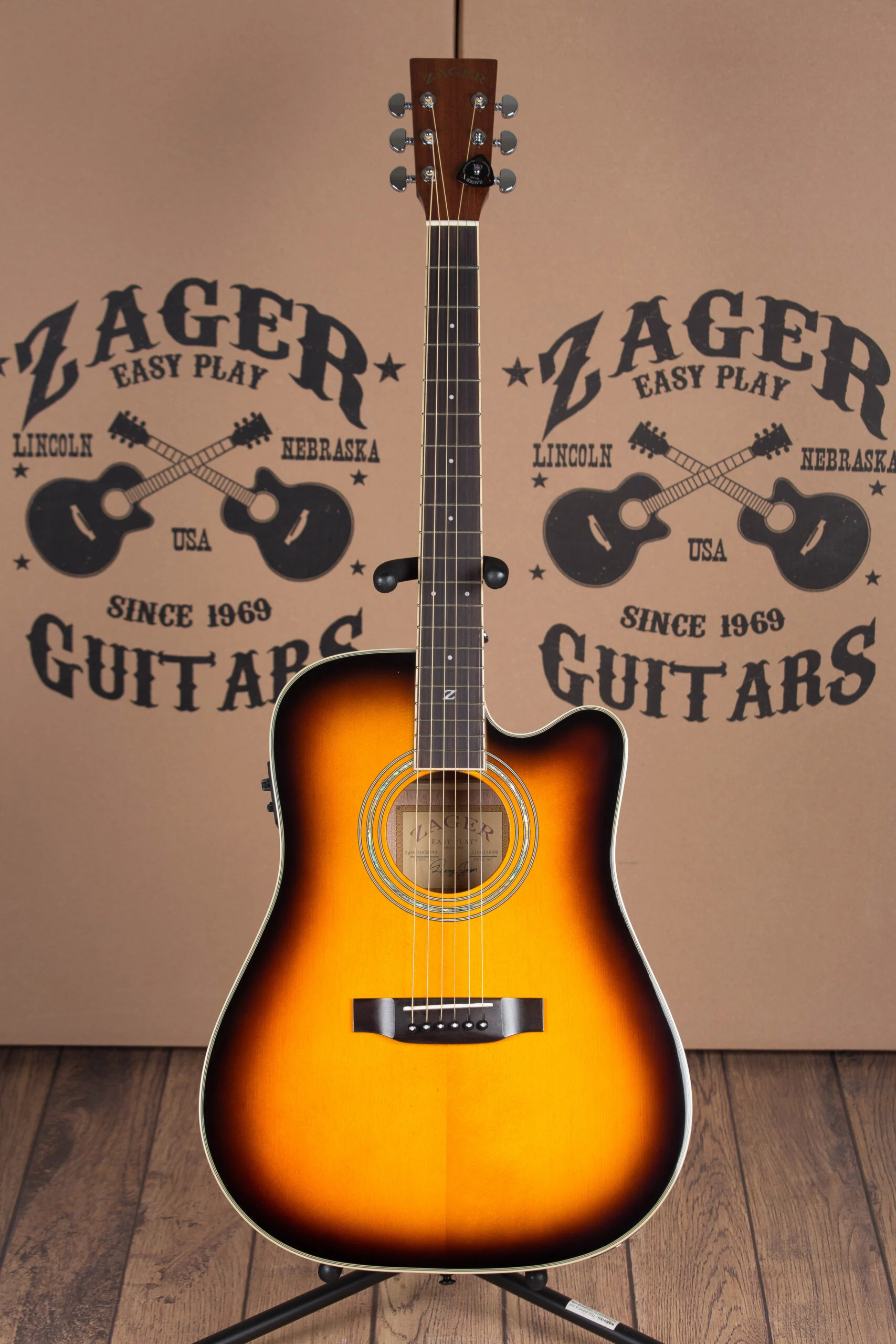 ZAD50CE Solid Spruce/Mahogany Acoustic Electric Vintage Sunburst