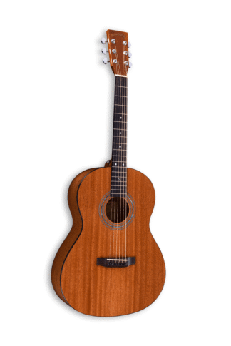 38 inch Parlor Size Solid African Mahogany Acoustic Left Handed