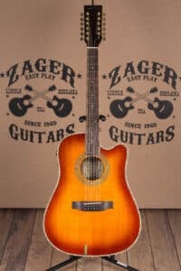 ZAD900CE 12 String Solid Spruce/Rosewood Acoustic Electric AURA Pro Series Tobacco Sunburst (Discount)